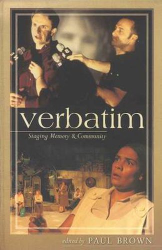 Cover image for Verbatim: Staging Memory and Community