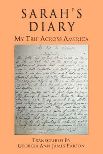 Cover image for Sarah's Diary: My Trip Across America