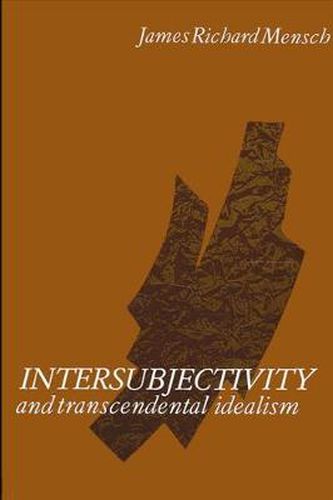 Cover image for Intersubjectivity and Transcendental Idealism