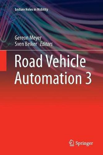 Cover image for Road Vehicle Automation 3