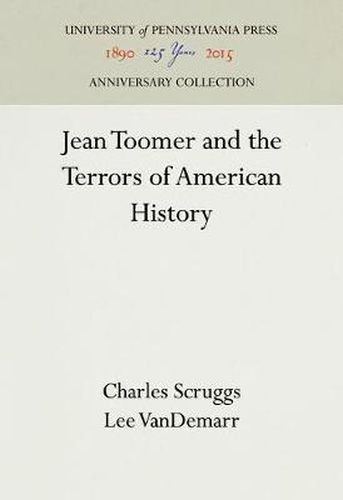 Cover image for Jean Toomer and the Terrors of American History