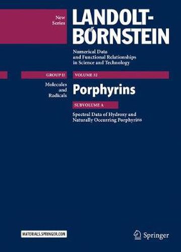 Porphyrins: Spectral Data of Hydroxy and Naturally Occuring Porphyrins