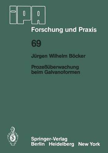 Cover image for Prozessuberwachung beim Galvanoformen