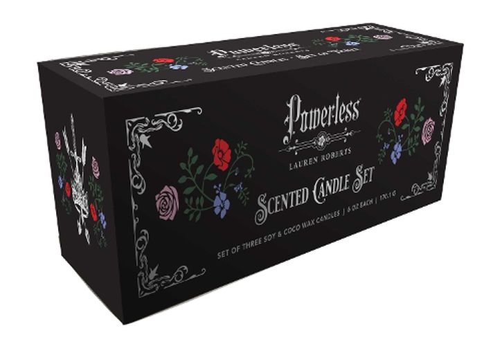 Cover image for Lauren Roberts: Powerless Trilogy Scented Glass Candle Set (Set of 3)