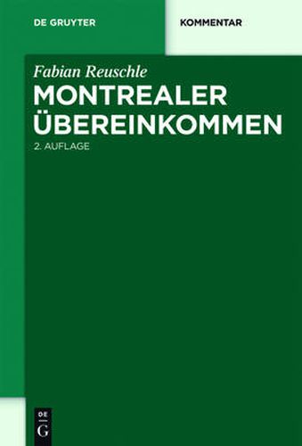 Cover image for Montrealer UEbereinkommen