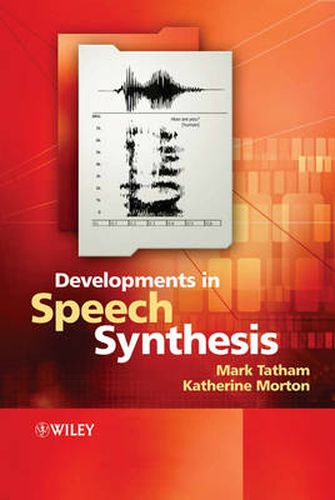 Cover image for Developments in Speech Synthesis