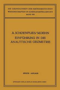 Cover image for Einfuhrung in Die Analytische Geometrie Der Ebene Und Des Raumes