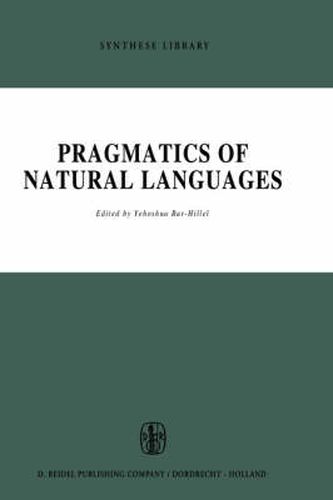 Cover image for Pragmatics of Natural Languages