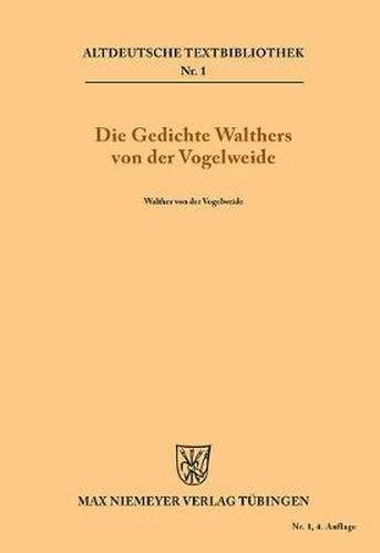 Die Gedichte Walthers von der Vogelweide