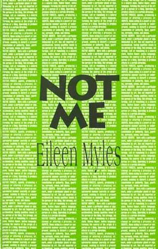 Cover image for Not Me