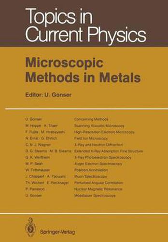 Cover image for Microscopic Methods in Metals