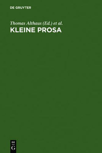 Kleine Prosa