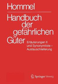 Cover image for Handbuch der gefahrlichen Guter. Erlauterungen II. Austauschlieferung, Dezember 2020: Gewasserverunreinigung