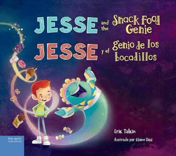 Cover image for Jesse and the Snack Food Genie / Jesse y el genio de los bocadillos