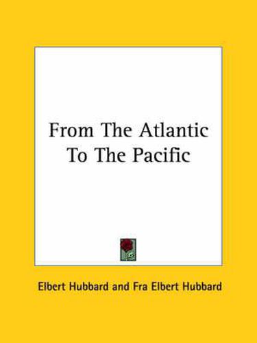 Cover image for From the Atlantic to the Pacific