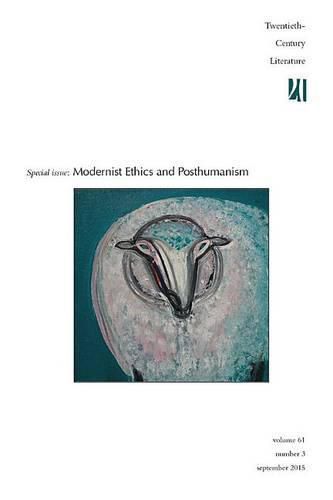 Cover image for Modernist Ethics and Posthumanism