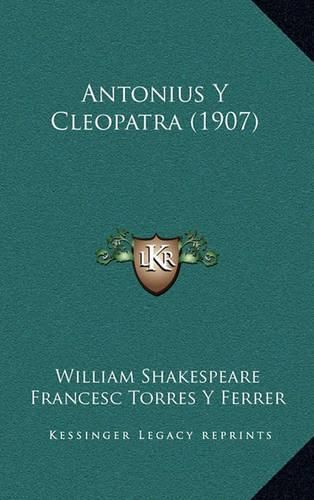 Cover image for Antonius y Cleopatra (1907)