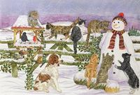 Cover image for Snowman and Friends 1000 Piece Jigsaw Puzzle