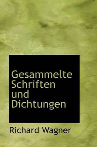 Cover image for Gesammelte Schriften Und Dichtungen