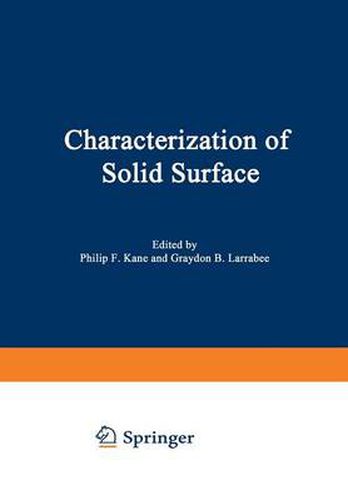 Cover image for Characterization of Solid Surfaces