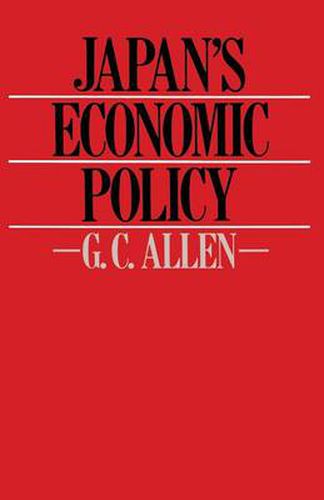 Cover image for Japan's Economic Policy