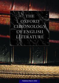 Cover image for The Oxford Chronology of English Literature