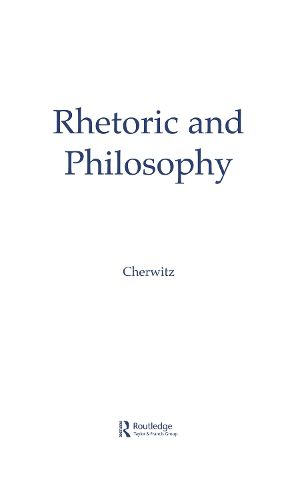 Cover image for Rhetoric and Philosophy