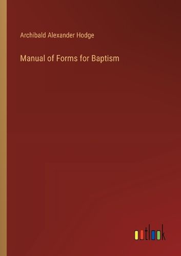 Manual of Forms for Baptism