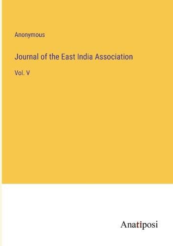 Cover image for Journal of the East India Association