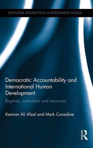 Cover image for Democratic Accountability and International Human Development: Regimes, institutions and resources