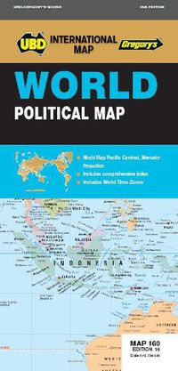 Cover image for World Political Map 160 16th ed