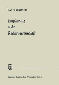 Cover image for Einfuhrung in Die Rechtswissenschaft