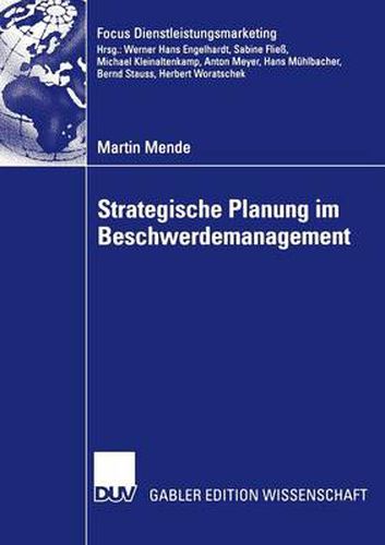 Cover image for Strategische Planung Im Beschwerdemanagement