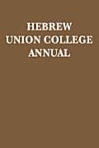 Cover image for Hebrew Union College Annual: Volume 89 (2018)