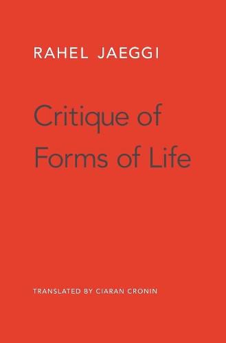 Cover image for Critique of Forms of Life