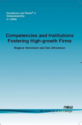 Competencies and Institutions Fostering High-growth Firms