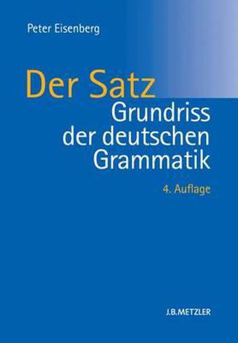 Cover image for Grundriss Der Deutschen Grammatik: Band 2: Der Satz