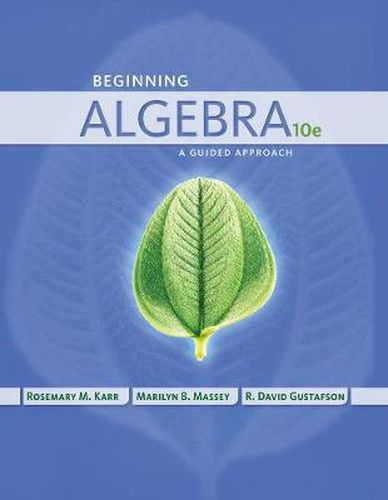 Cover image for Beginning Algebra: A Guided Approach