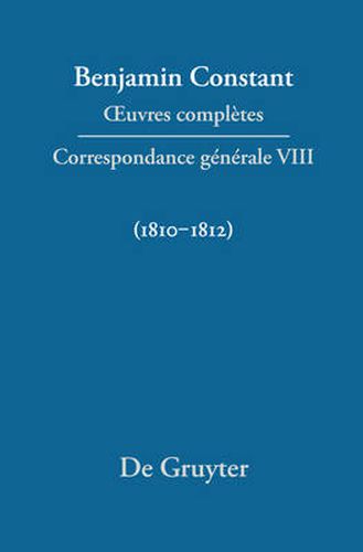 Cover image for Correspondance generale 1810-1812