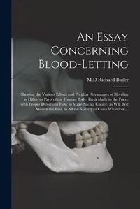 Cover image for An Essay Concerning Blood-letting