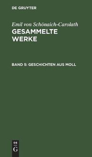 Cover image for Geschichten Aus Moll