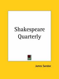 Cover image for Shakespeare Quarterly