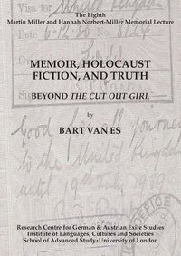 Cover image for Memoir, Holocaust Fiction, and Truth. Beyond 'The Cut Out Girl'