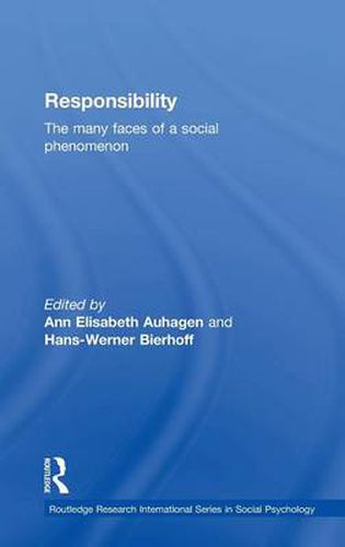 Cover image for Responsibility: The Many Faces of a Social Phenomenon