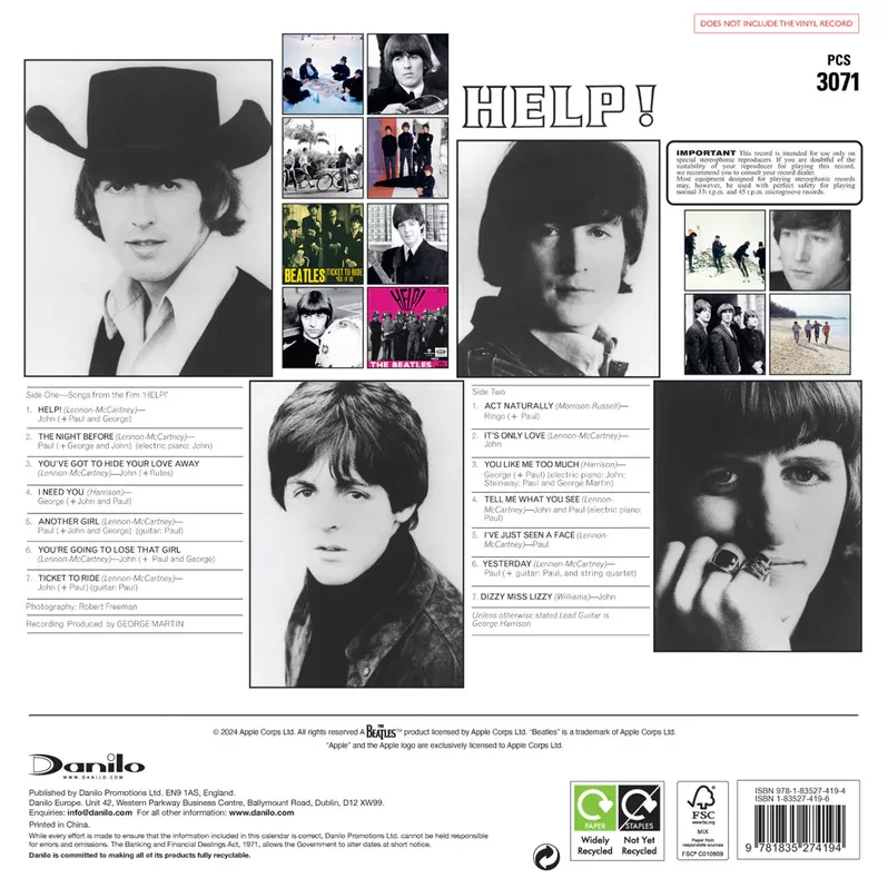 The Beatles Collector's Edition 2026 Wall Calendar