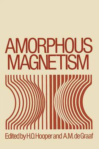 Cover image for Amorphous Magnetism: Proceedings of the International Symposium on Amorphous Magnetism, August 17-18, 1972, Detroit, Michigan