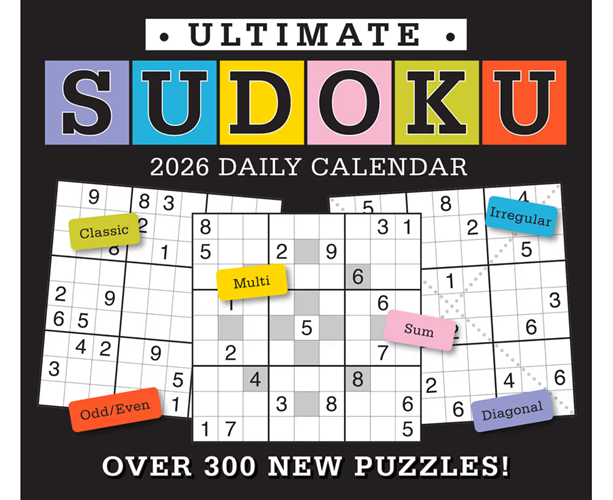Cover image for 2026 Ultimate Sudoku Boxed/Daily Calendar
