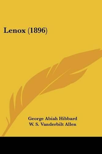 Cover image for Lenox (1896)