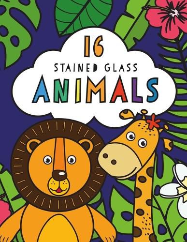 Cover image for Stained Glass Coloring Animals