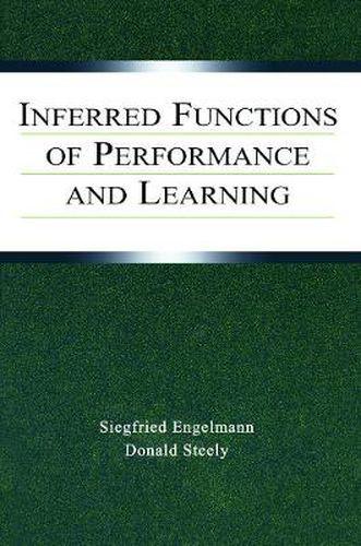 Cover image for Inferred Functions of Performance and Learning